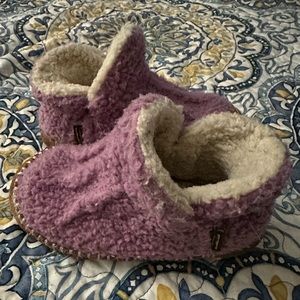LL Bean Cozy Toddler Slipper Booties size 9/10